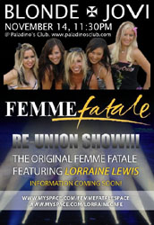 FEMME FATALE [US]/BLONDE JOVI-Konzertplakat