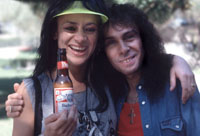 Leather Leone & Ronnie James Dio 1990