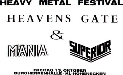 ''Heavy Metal Festival'' Hohenecken-Flyer