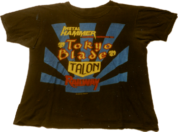 Shirt Story 1994: METAL HAMMER-Roadshow mit TOKYO BLADE, RAILWAY & TALON [D]-Shirt, Frontseite
