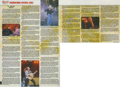 ''Sweden Rock Festival'' 2002-Story