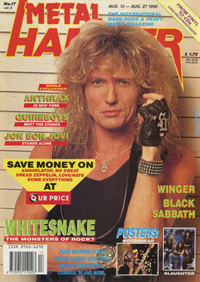 METAL HAMMER Großbritannien 17/1990-Cover