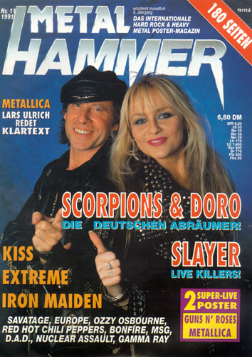 METAL HAMMER 11/91-Cover