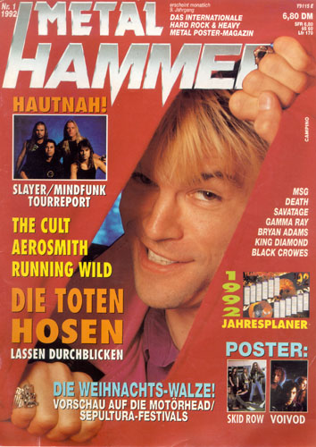 METAL HAMMER 01/92-Cover