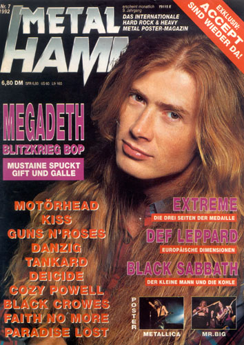 METAL HAMMER 07/92-Cover