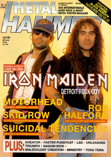 METAL HAMMER 08/92-Cover