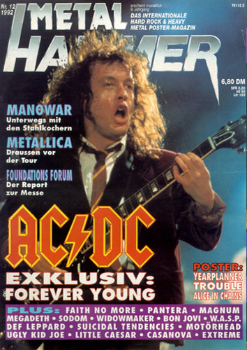 METAL HAMMER 12/92-Cover