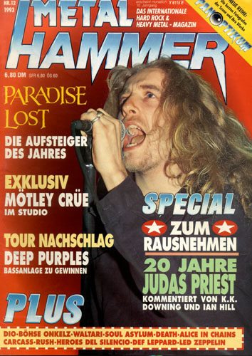 METAL HAMMER 12/93-Cover